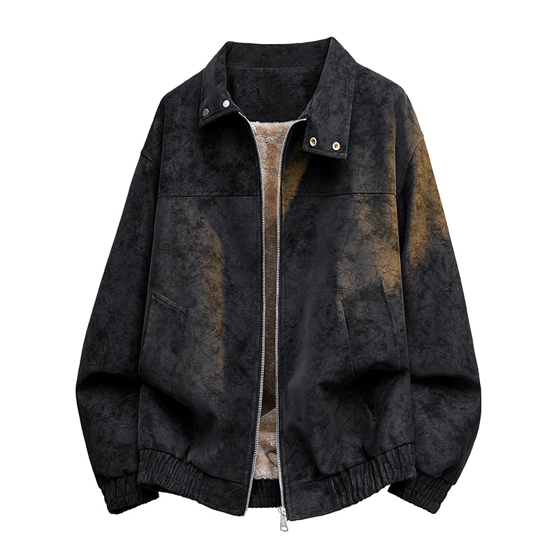 Casaco retro com forro polar