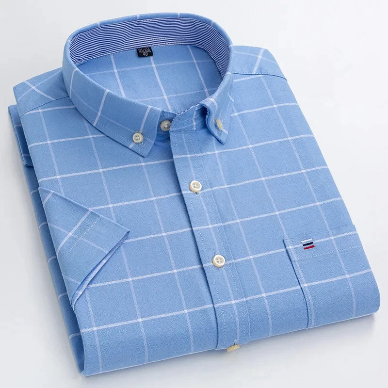 Camisa de algodão elegante para homem