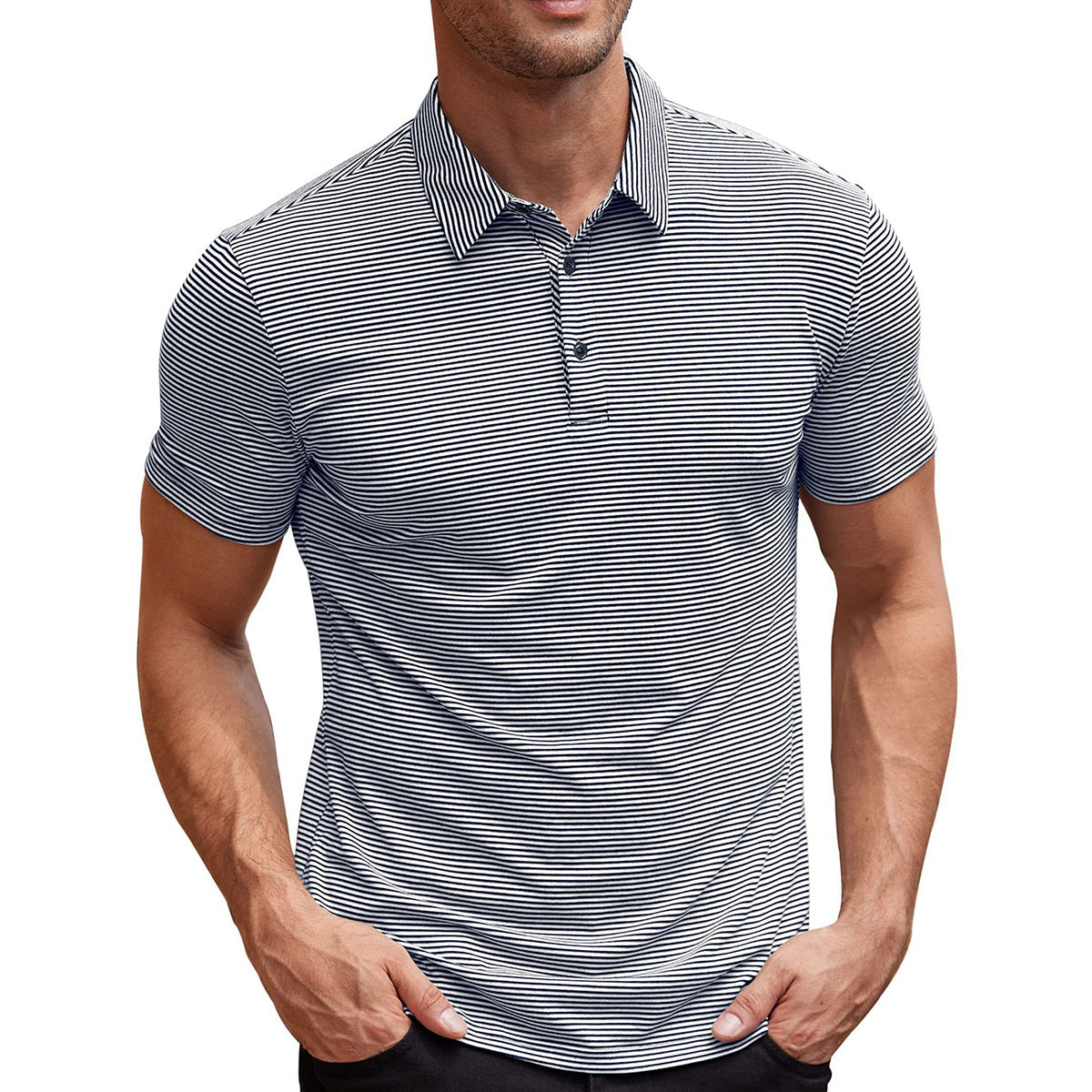 Camisa polo listrada