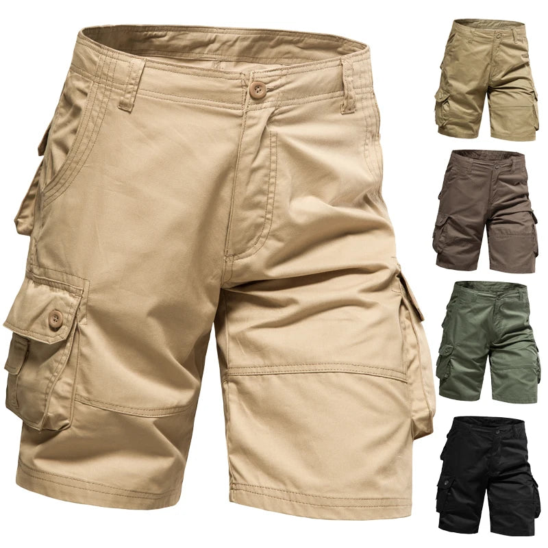 Calções multibolsos para homem