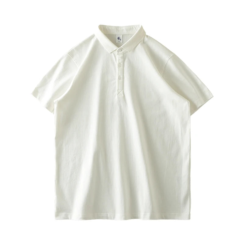 Camisa pólo de algodão para homem