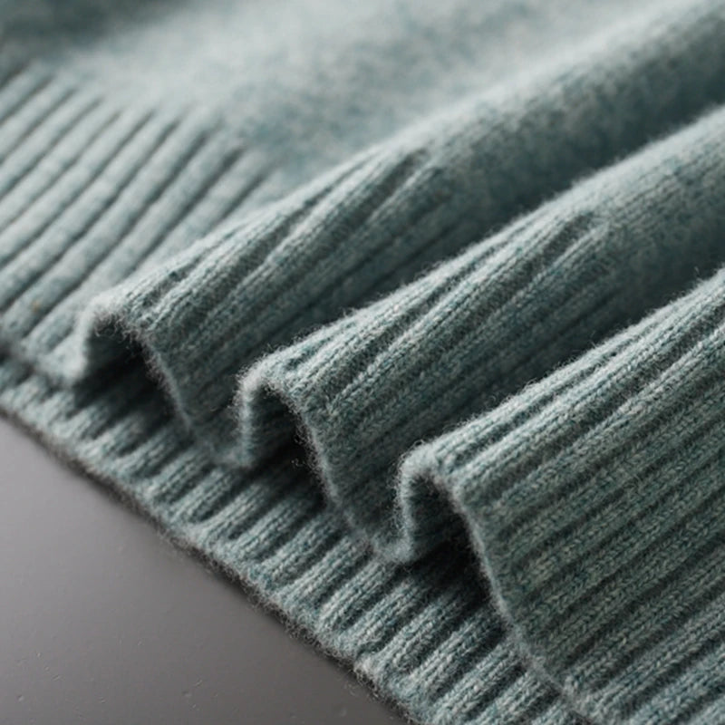 Gola alta em lã merino Vienna