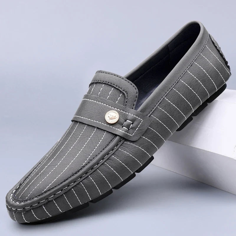 Mocassins de couro chiques