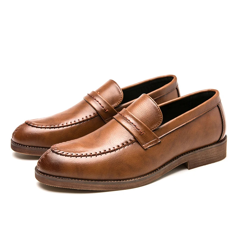 Mocassins de couro