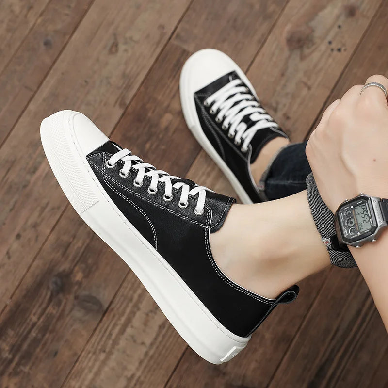 Sapatos de couro elegantes