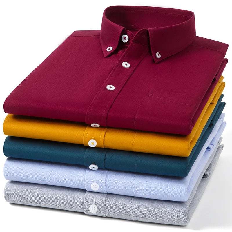 Camisa Oxford de algodão