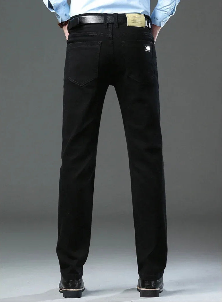 Calças de ganga de algodão elegantes