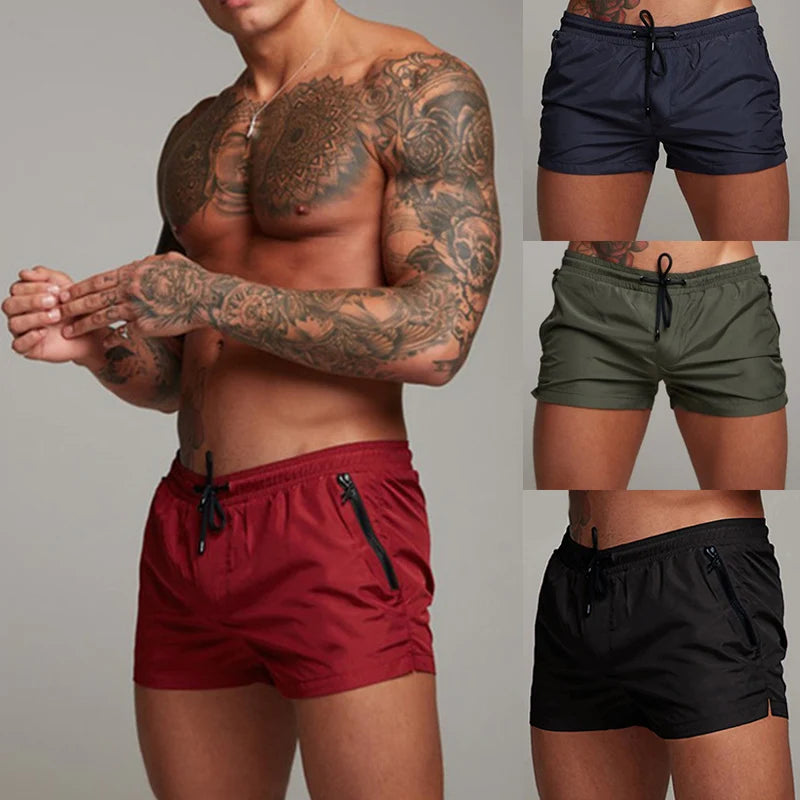 Calções de banho com bolsos com fecho