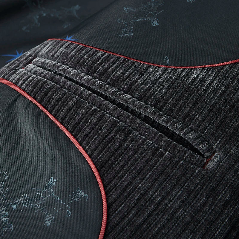 Blazer de fato de bombazina elegante