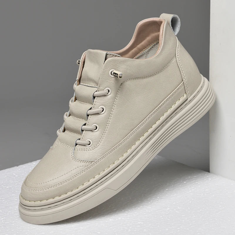 Sapatos Oxford elegantes de couro alto