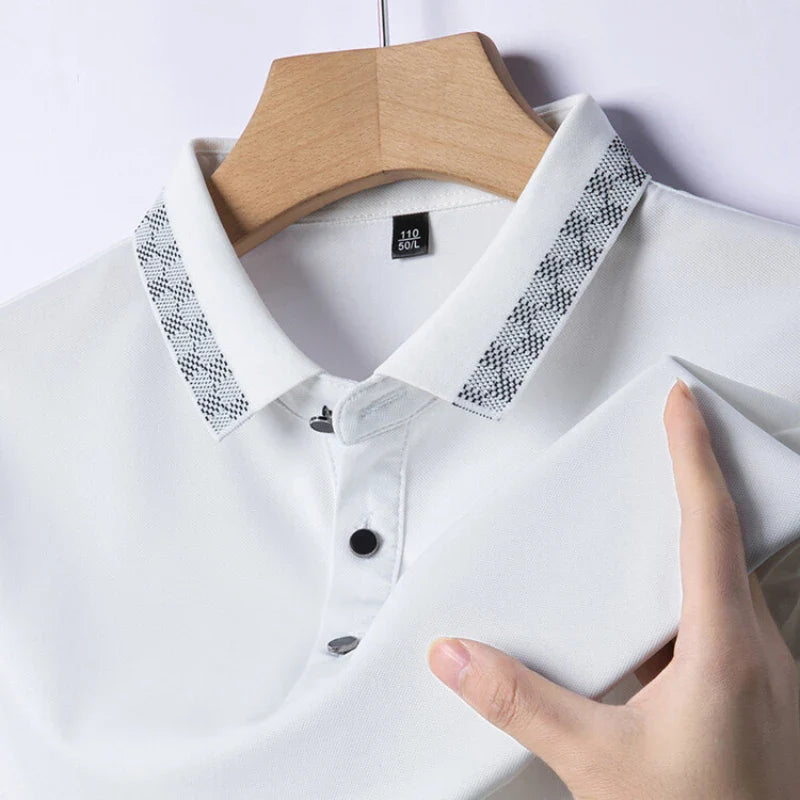 Camisa pólo de algodão