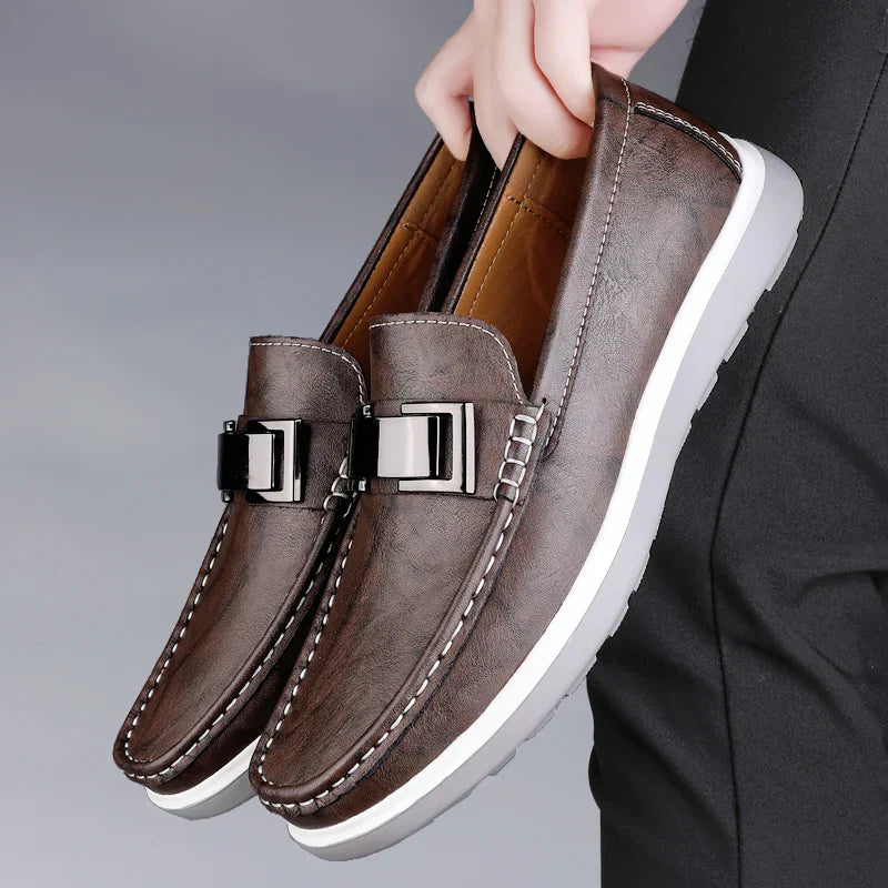 Mocassins de couro de luxo