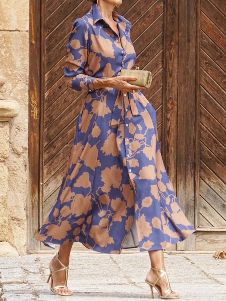 Vestido comprido de primavera