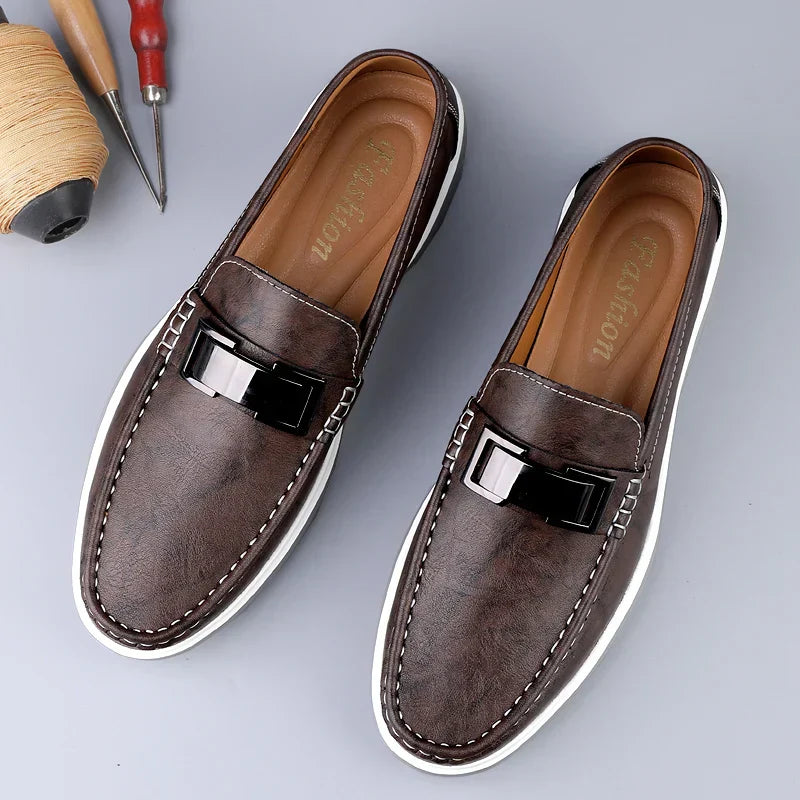 Mocassins de couro de luxo