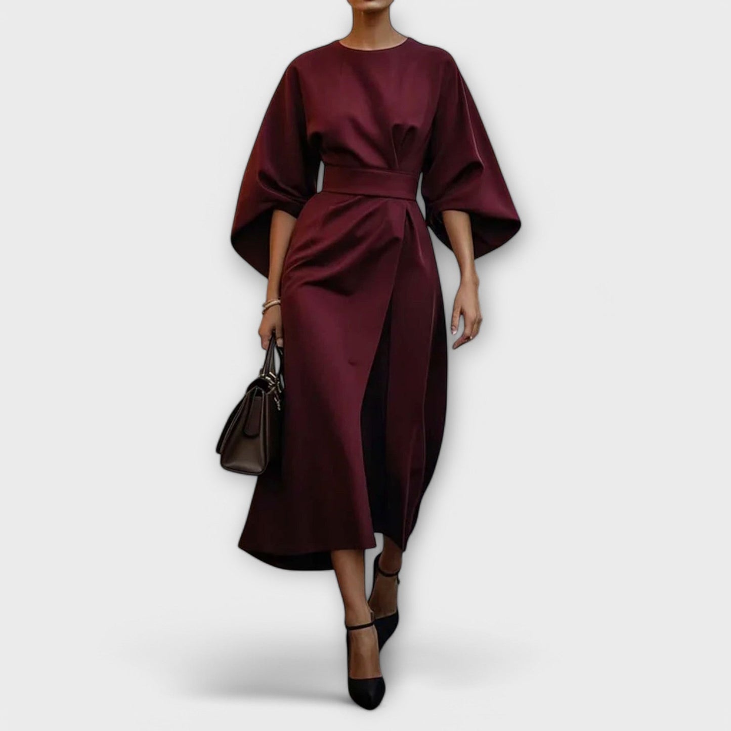 Vestido comprido elegante e chique