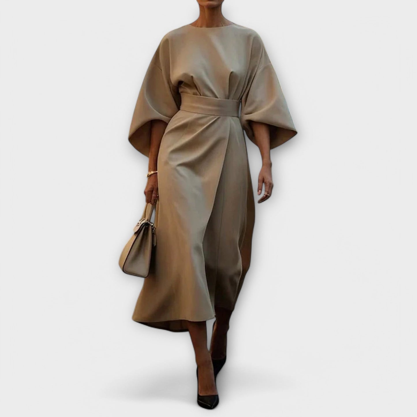Vestido comprido elegante e chique