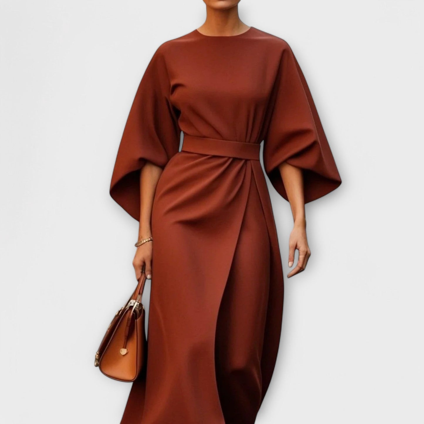 Vestido comprido elegante e chique
