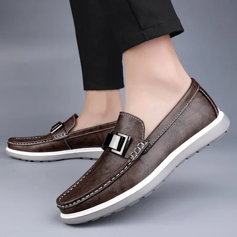 Mocassins de couro de luxo
