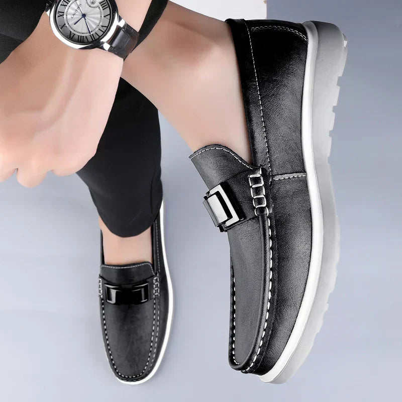 Mocassins de couro de luxo