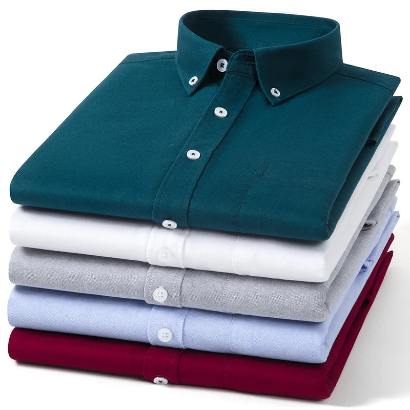 Camisa Oxford de algodão
