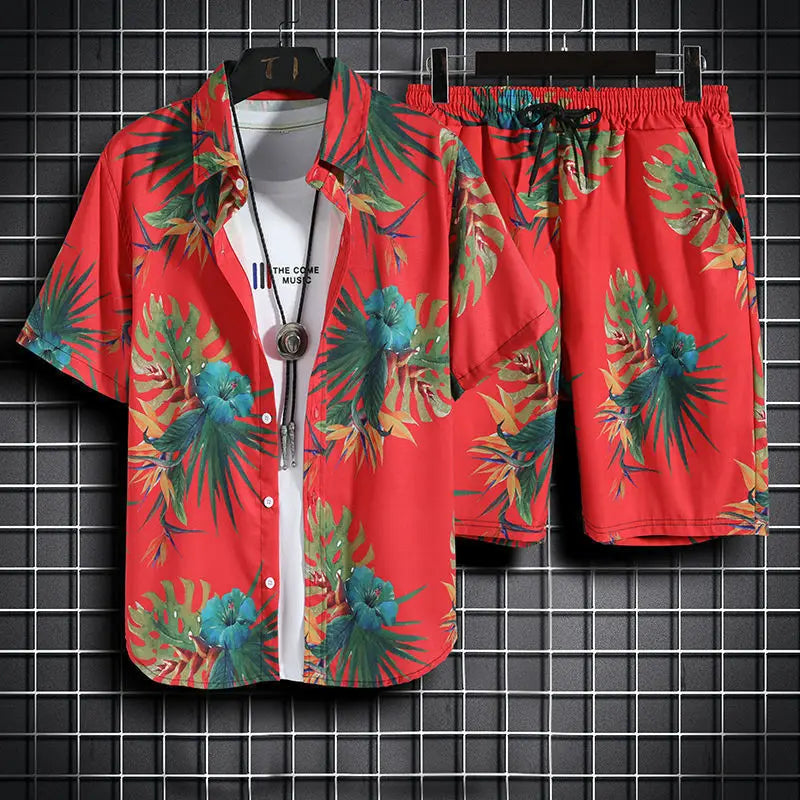 Conjunto floral de verão