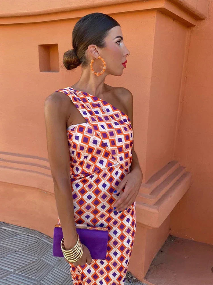 Celeste - Vestido midi elegante