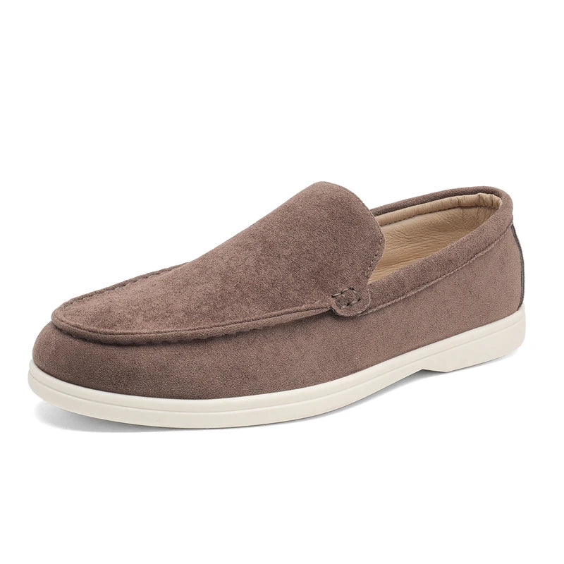 Mocassins casuais de camurça