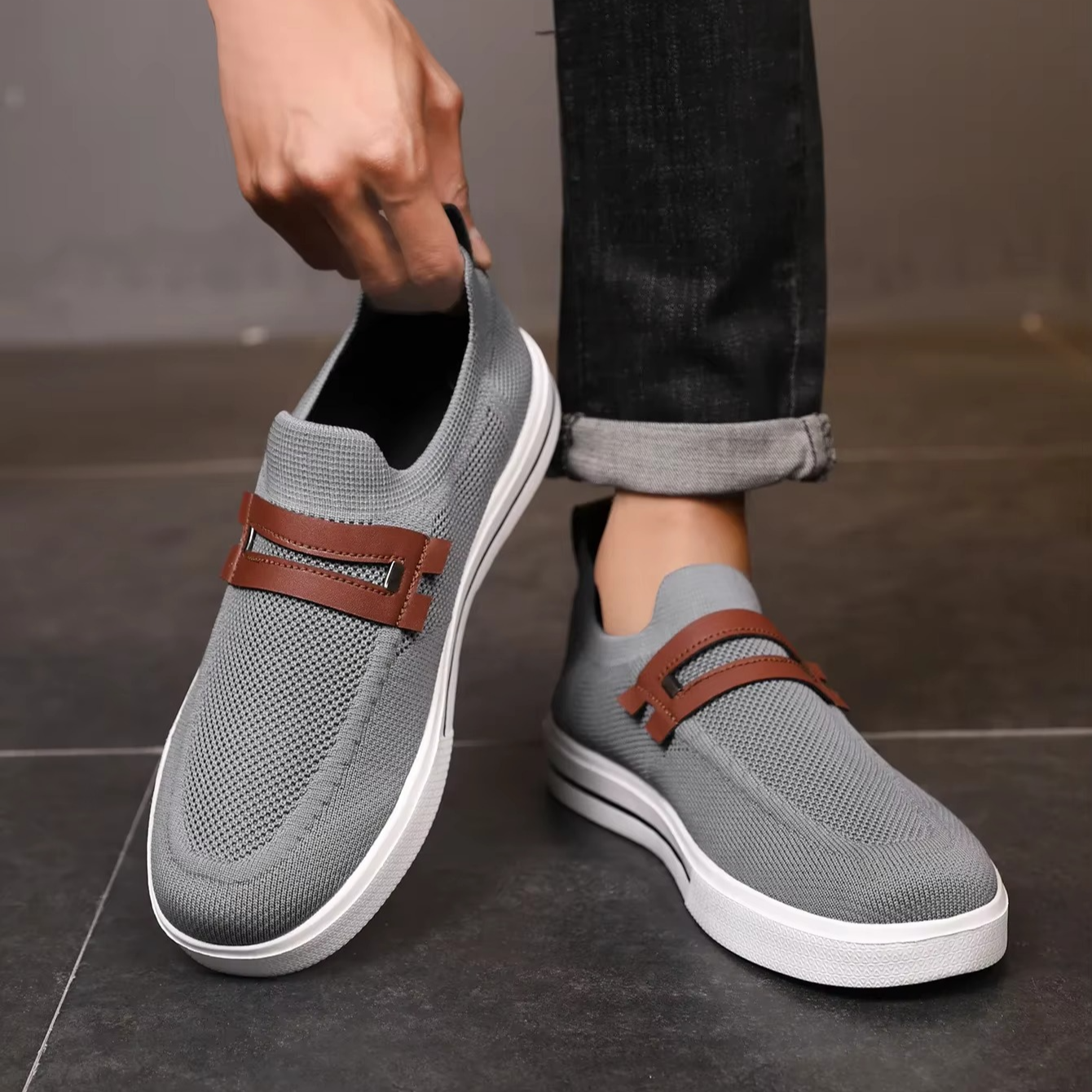 Sapatos de malha de ar