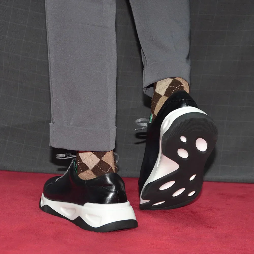 Sapatos de couro bovino de alta qualidade