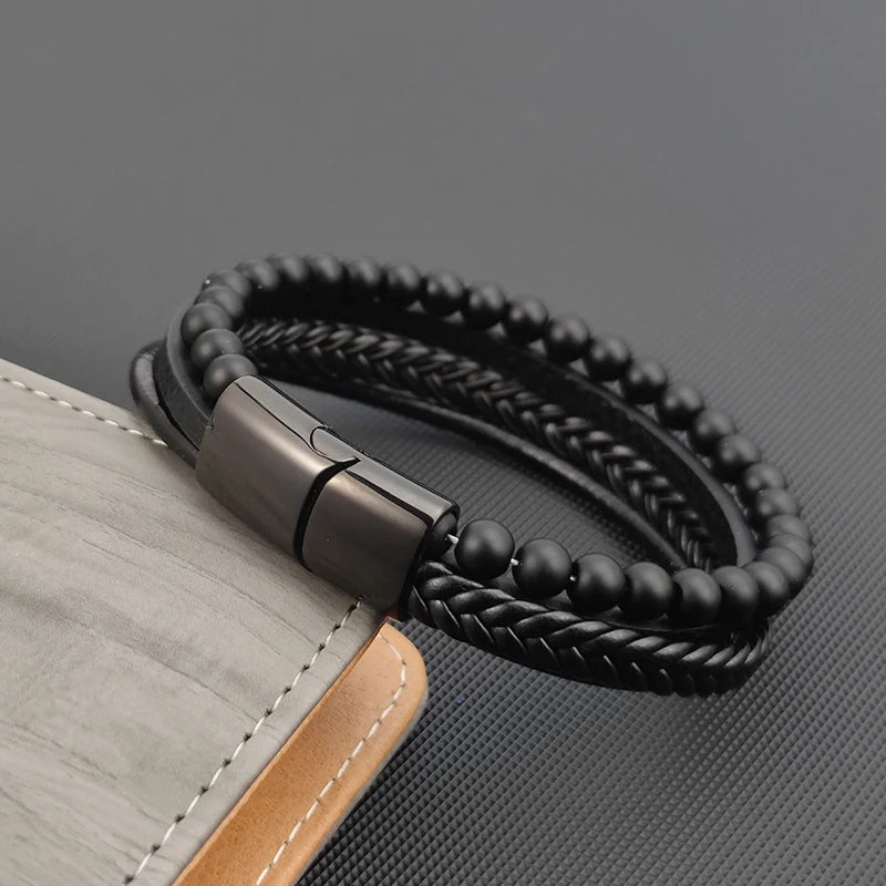 Pulseira de aço de luxo para homem