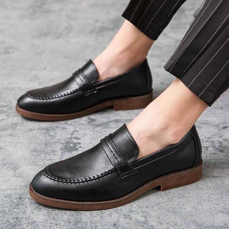 Mocassins de couro
