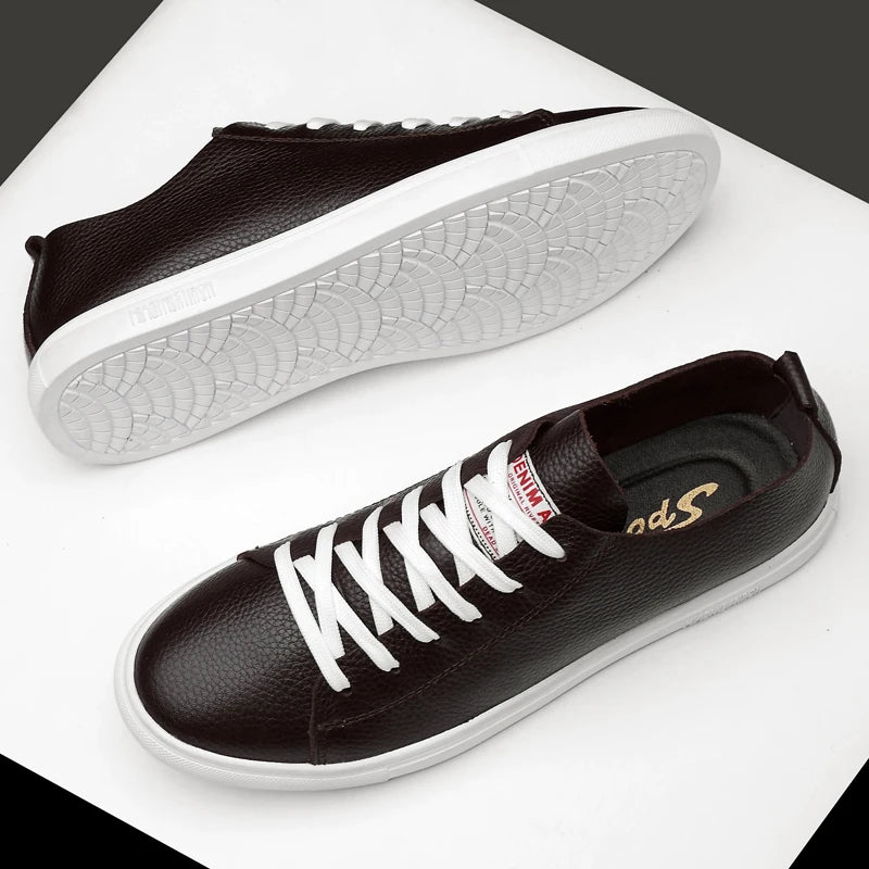 Sapatos de couro genuíno