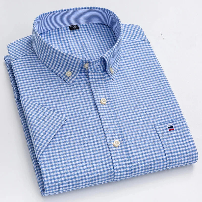 Camisa de algodão elegante para homem