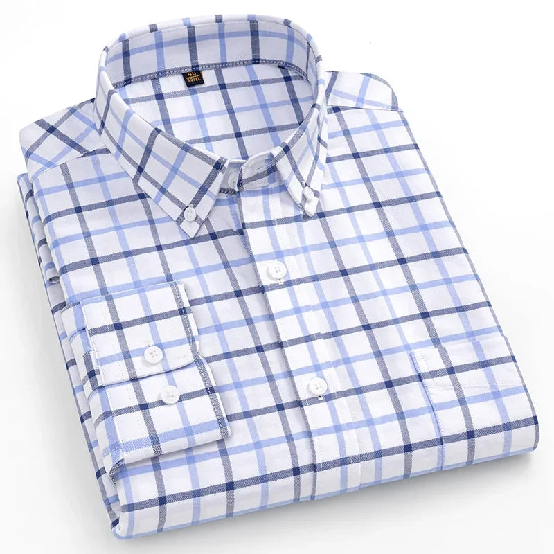 Camisa Oxford de algodão