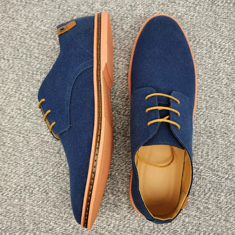 Sapatos de negócios Oxford de camurça