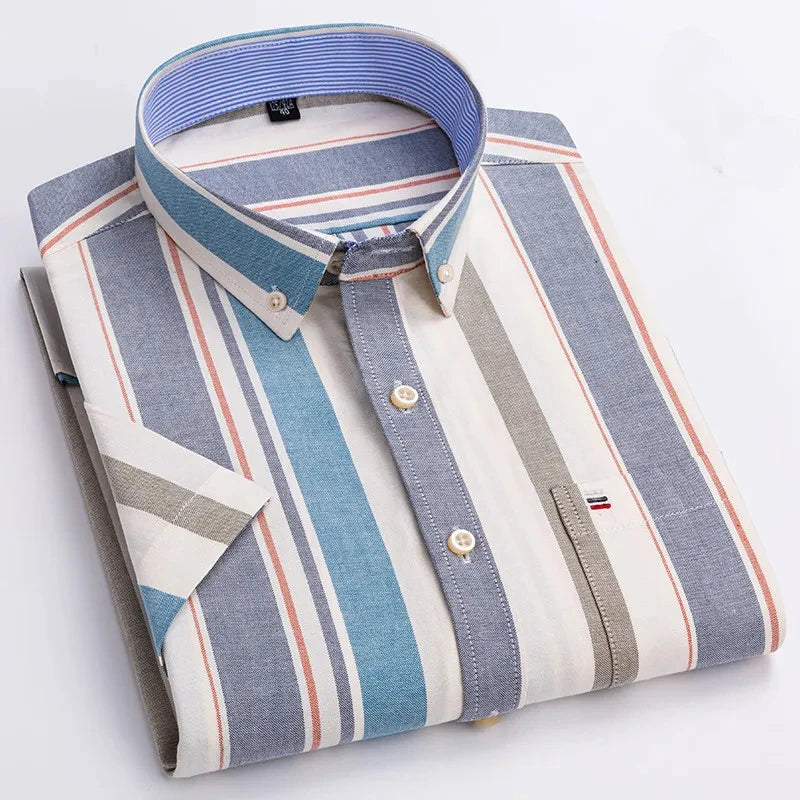 Camisa de algodão elegante para homem
