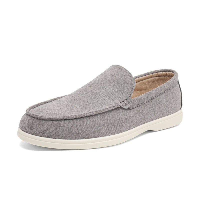 Mocassins casuais de camurça