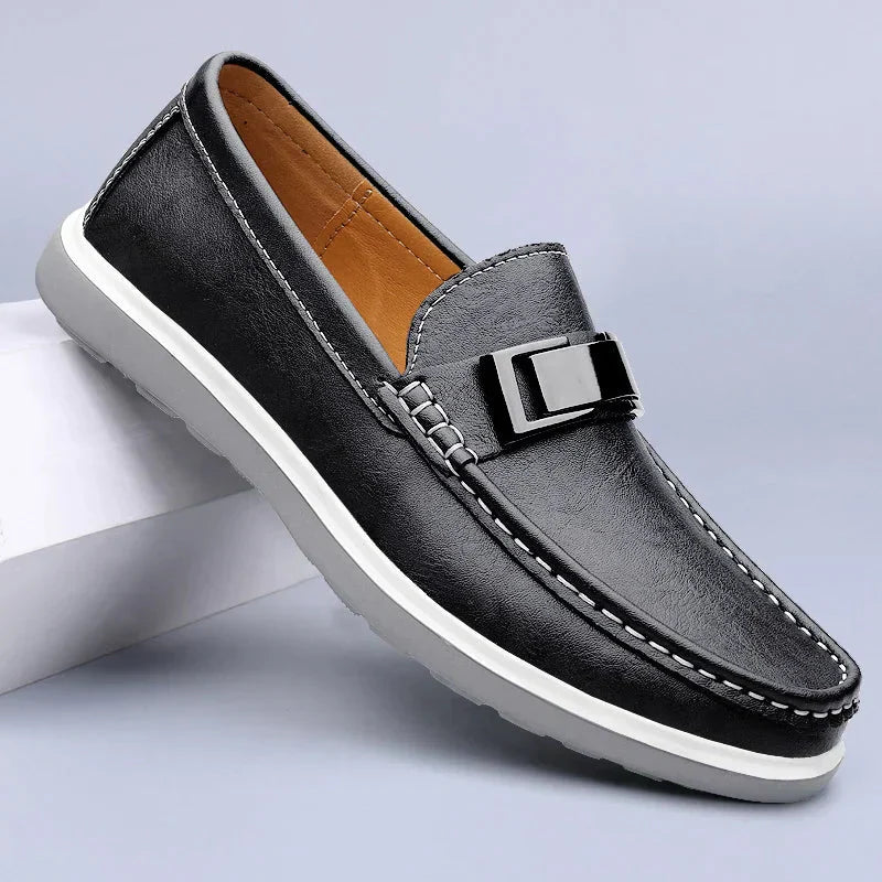 Mocassins de couro de luxo