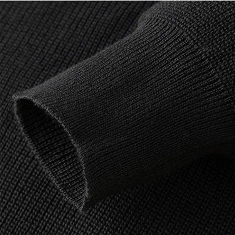 Camisola de malha elegante com fecho