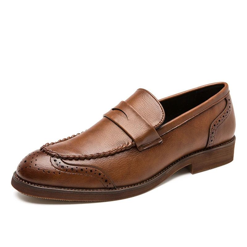 Mocassins de couro chiques