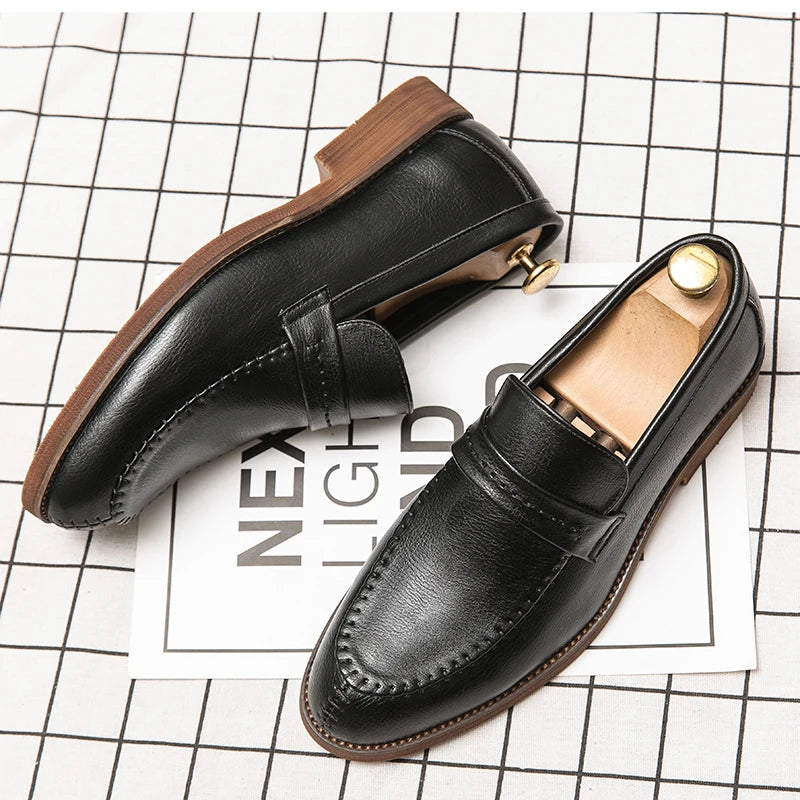 Mocassins de couro