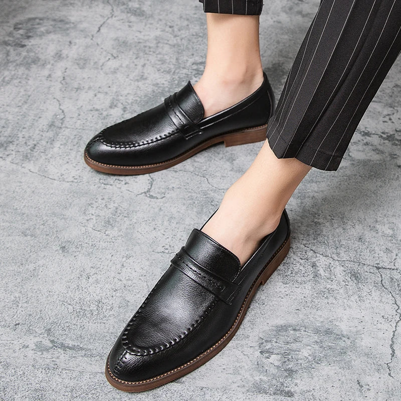 Mocassins de couro