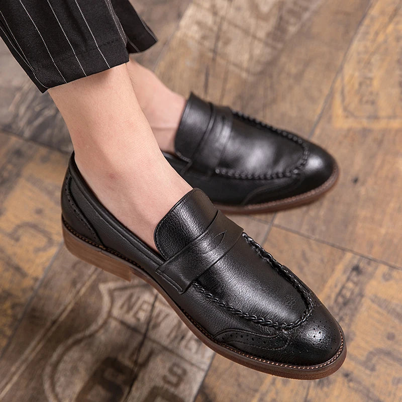 Mocassins de couro chiques