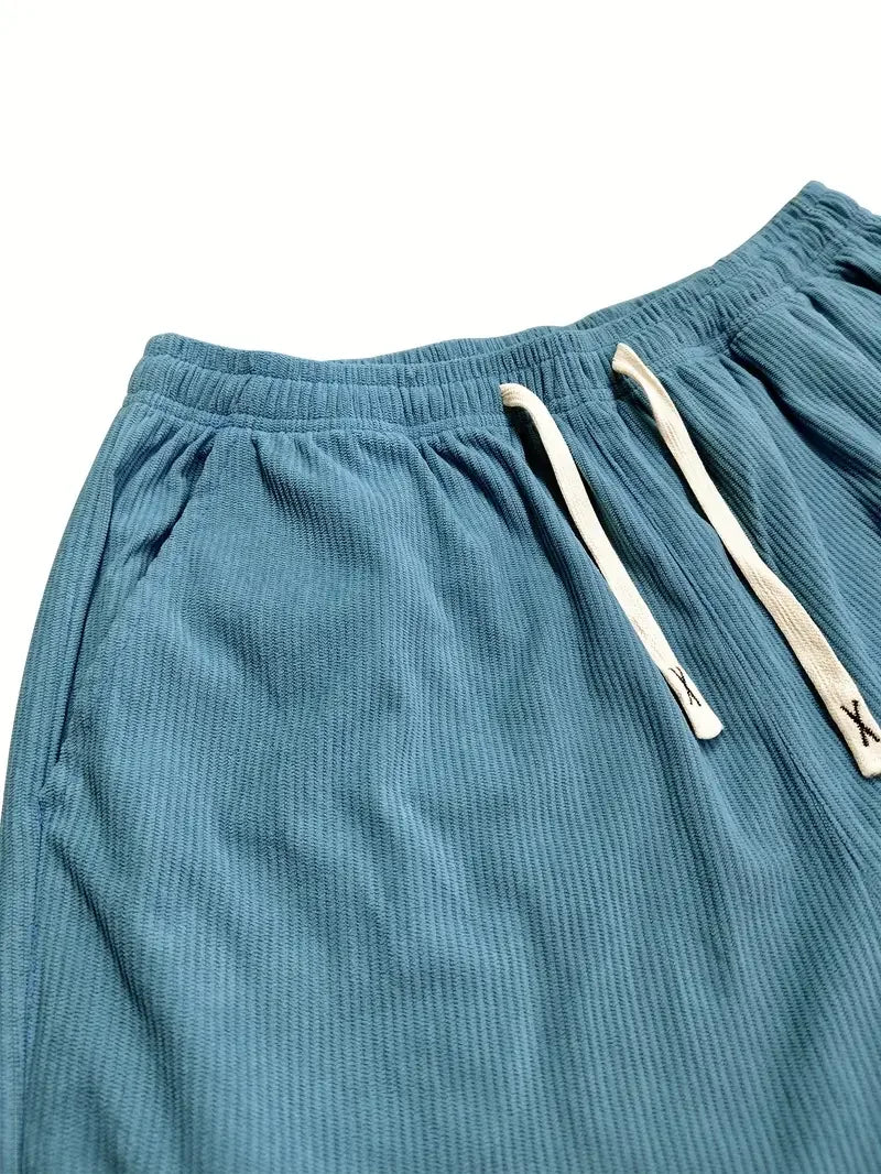 Calças casuais de veludo cotelê