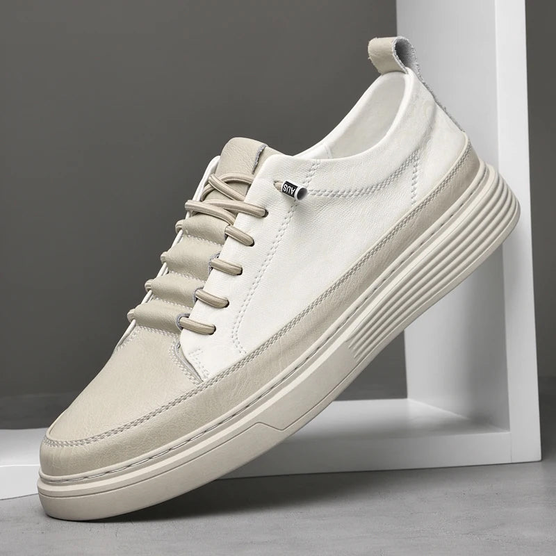 Sapatos de couro feitos à mão