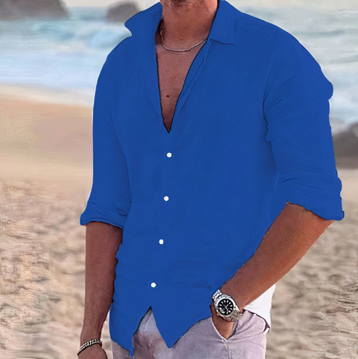Camisa casual de linho