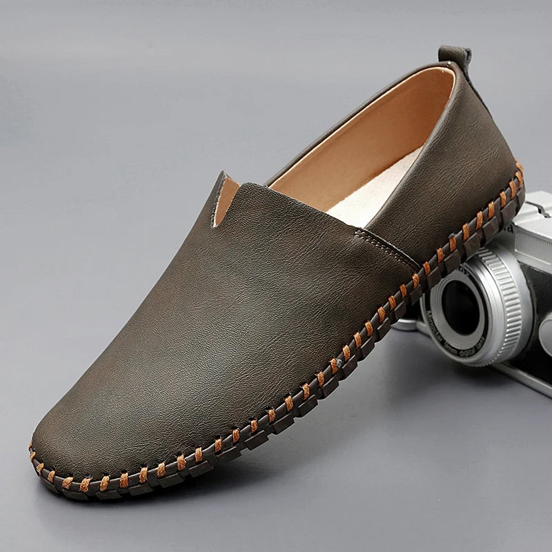 Mocassins em pele Santorini