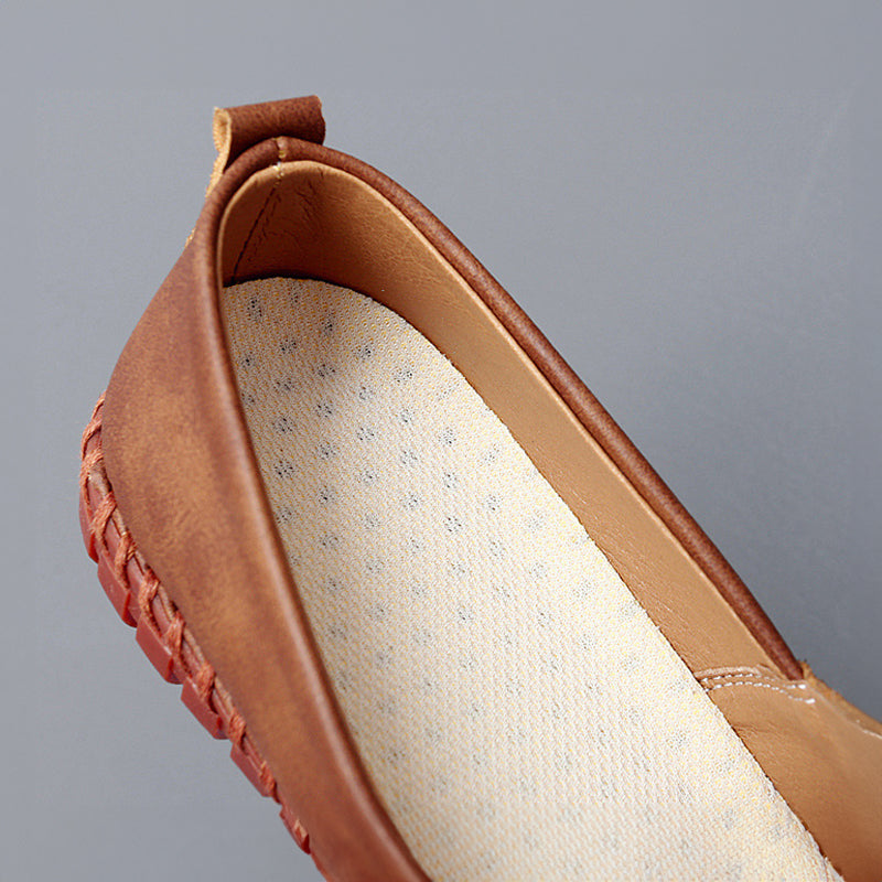 Mocassins em pele Santorini