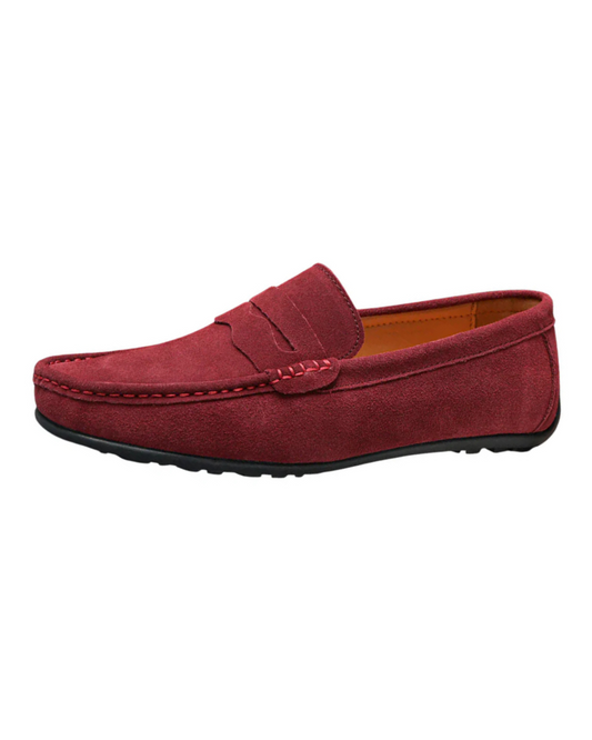 Mocassins de camurça retro para homem