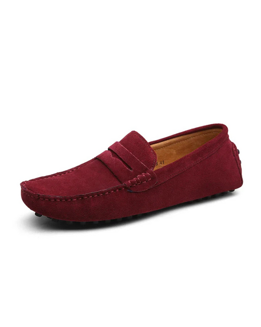 Mocassins casuais de camurça